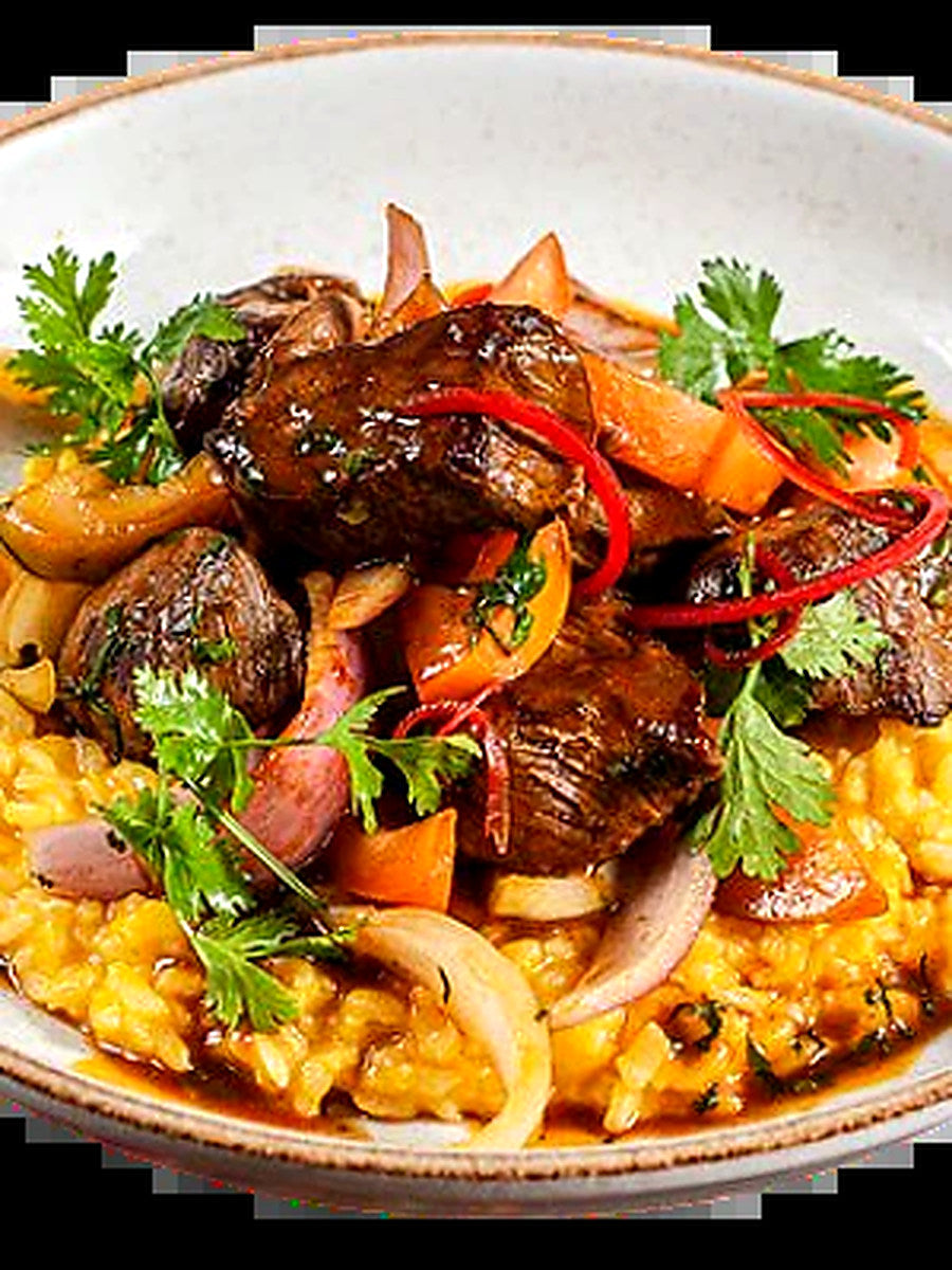 Risotto con Lomo Saltado - Encuentro Marino