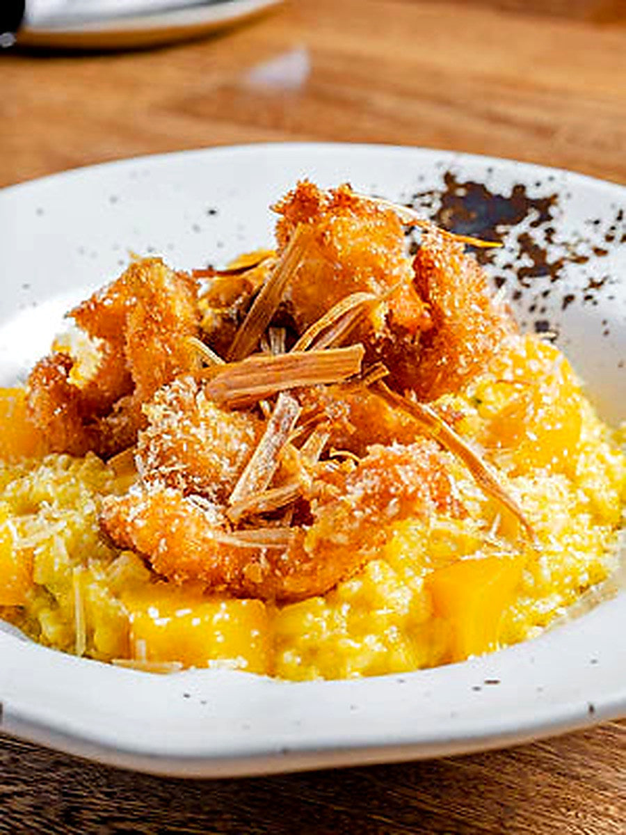 Risotto con Langostinos al Panko - Encuentro Marino