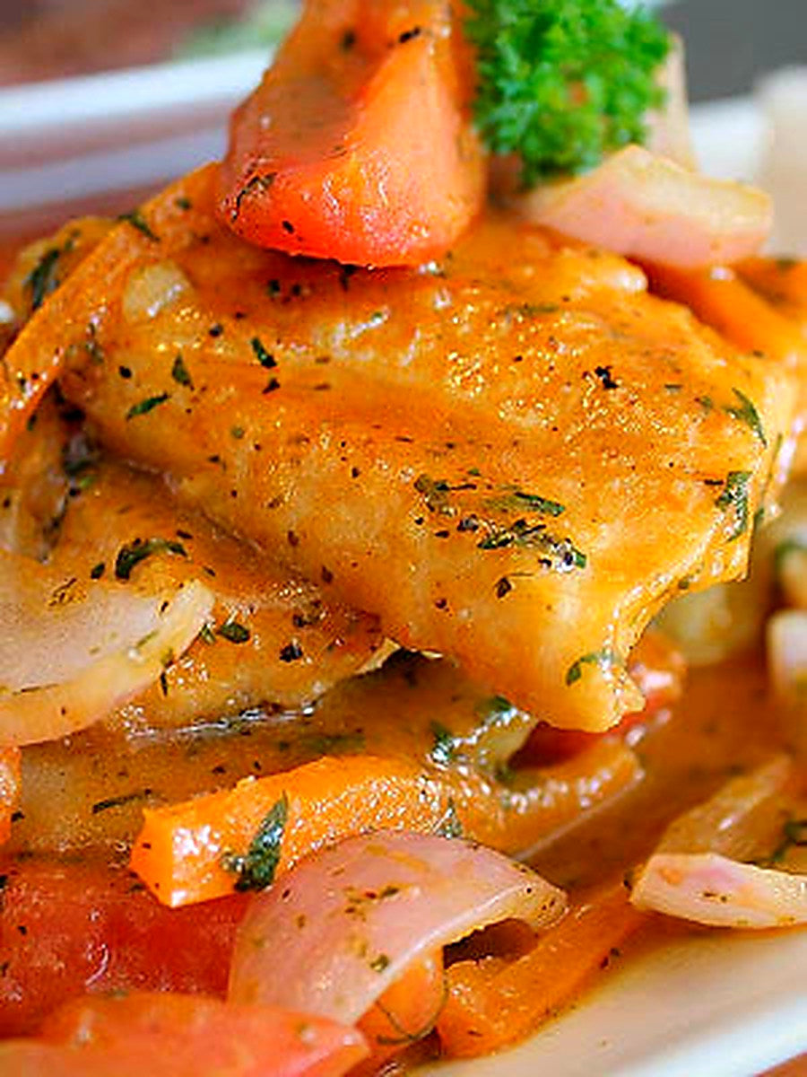 Pescado a la Chorrillana - Encuentro Marino